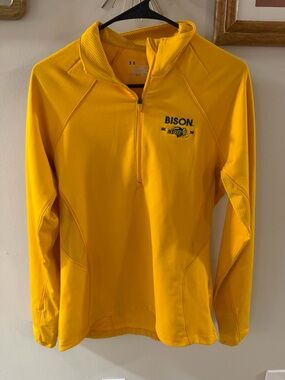 Under Armour Yellow HeatGear Fitted Athletic Top